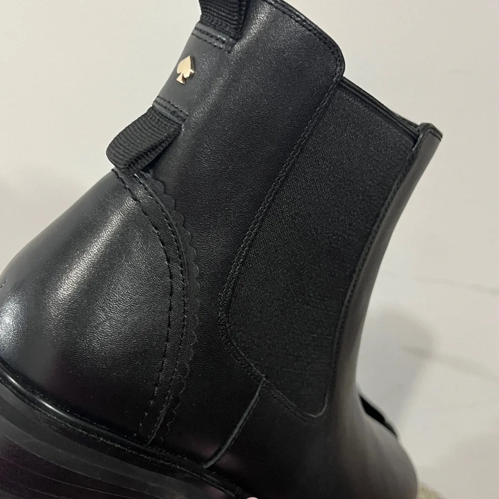 Kate Spade Estelle Black Ankle Chelsea Boots Women's Size 8.5
